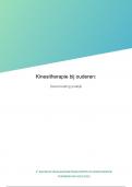 Samenvatting kinesitherapie bij ouderen (11 lessen + webinar)