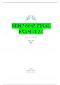 NRNP 6645 Final Exam 2022