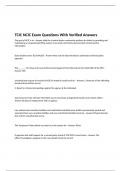 TCIC NCIC Exam Questions With Verified Answers 