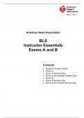 BLS Instructor Essentials Exams A and B