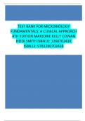 Test Bank for Microbiology Fundamentals: A Clinical Approach, 4th Edition by Marjorie Kelly Cowan and Heidi Smith