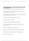 TCIC/TLETS Mobile Access RE-Certification Exam With Correct Answers 