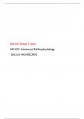 NR 507 Week 5 Quiz 5 (Version 1), NR 507: Advanced Pathophysiology, Chamberlain College of Nursing. (Secure HIGHSCORE)