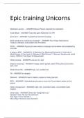 Exam (elaborations) EPIC TRAINING 