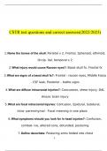 CSTR Test 2023 Questions and Answers (Verified Answers)