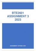 BTE2601 ASSIGNMENT 3 2023