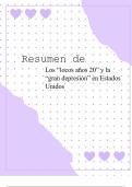 Los "locos años 20" y la "gran depresion" en Estados unidos 