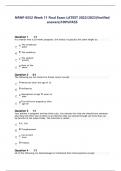 NRNP 6552 Week 11 Final Exam LATEST 2022/2023 Questions and Answers Graded A+