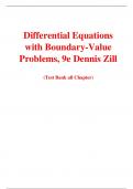 Differential Equations with Boundary-Value Problems, 9e Dennis Zill (Solution Manual with Test Bank)	