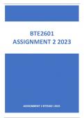 BTE2601 ASSIGNMENT 2 2023 