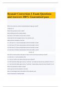  Ryanair Conversion 1 Exam Questions and Answers 100% Guaranteed pass