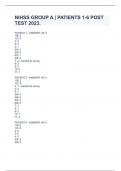 NIHSS GROUP A | PATIENTS 1-6 POST TEST 2023.