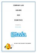 LML4806 COMPANY LAW EXAM PACK 2023 