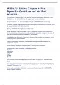 IFSTA 7th Edition Chapter 4: Fire Dynamics Questions and Verified AnswersIFSTA 7th Edition Chapter 4: Fire Dynamics Questions and Verified Answers