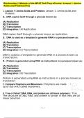 Biochemistry I Module of the MCAT Self Prep eCourse: Lesson 1: Amino Acids and Proteins (Pro)