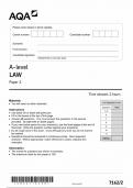 AQA A-LEVEL LAW PAPER 2[71622;JUNE 2022]