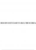 HESI RN EXIT EXAM V3 2023 (+900 SCORE!).