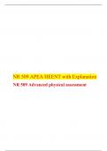 NR 509 APEA HEENT, NR 509 Advanced physical assessment, Chamberlain.