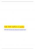 NR 509 APEA Cardio, NR 509 Advanced physical assessment, Chamberlain.