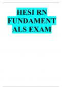 HESI RN FUNDAMENTALS EXAM