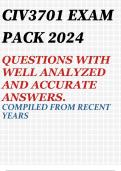 CIV3701 EXAM PACK 2024