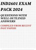 IND2601 EXAM PACK 2024