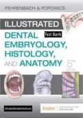 Illustrated Dental Embryology Histology and Anatomy 5th Edition Fehrenbach Test Bank