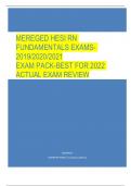 MEREGED HESI RN FUNDAMENTALS EXAMS- 2019/2020/2021 