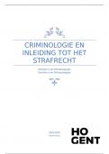 Samenvatting Inleiding tot Strafrecht en Criminologie 
