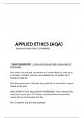 APPLIED ETHICS (EXAM BUNDLE)