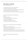 IFSTA 7 Block 1 Test Review Questions and Answers (100 out of 100) Guaranteed Pass.