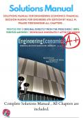 Solutions Manual For Engineering Economics Financial Decision Making for Engineers 6th Edition By Niall M. Fraser 9780133405538 ALL Chapters .