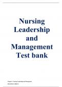 Nursing Leadership and Management Test bank