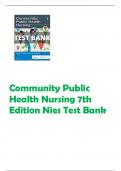 Community Public Health Nursing 7th Edition Nies Test Bank 