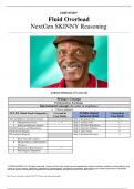 NURS234; Fluid Overload Next Gen Skinny Reasoning(Anthony Robinson, a 67-year-old African American male patient with a history of heart failure and iron deficiency anemia who was admitted to the medical floor from the emergency department earlier this mor