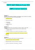 NRNP 6665 Midterm Exam 2022    (100% Correct Answers)