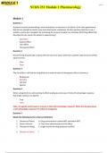 Portage learning Nurs 251 pharmacology module 1 EXAM