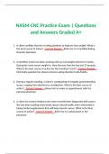 NASM CNC Practice Exam | Questions and Answers Graded A+