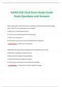 NASM CNC Final Exam Study Guide Exam Questions and Answers 