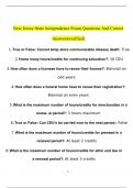 New Jersey State Jurisprudence Exam Questions & Answers