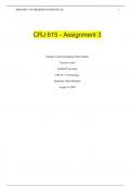 CRJ 615 - Assignment 3