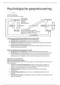 Psychologische gespreksvoering en interactievaardigheden samenvatting + WPO