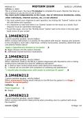 NUR 212 LIFESPAN MIDTERM 4.5 Questions and Answers (100% Verified)