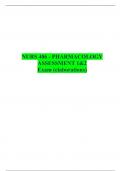 NURS 406 - PHARMACOLOGY ASSESSMENT 1&2 Exam (elaborations)