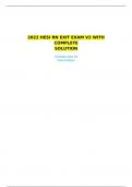 2022 HESI RN EXIT EXAM V2 WITH COMPLETE                                                                                            SOLUTION Introduction to Humanities