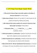 WGU C272 Final Test Study Guide Questions and Answers (Verified Answers)2023