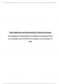 Database IB Math Applications and Interpretation SL IA - Investigating the relationship between Human Development Index & case-fatality rate of COVID-19 