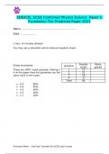 EDEXCEL GCSE COMBINED  PHYSICS  SCIENCE PAPER 1 FOUNDATION TIER PREDICTED PAPER 2023