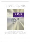 TEST BANK FOR A CONCISE INTRODUCTION TO LOGIC 13TH EDITION BY PATRICK J. HURLEY, LORI WATSON