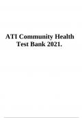 ATI Community Health  Test Bank 2021.